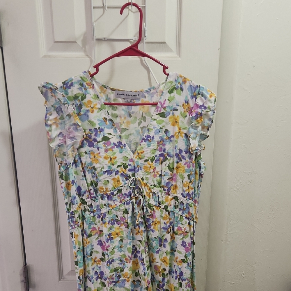 Emma & Michele Multicolor Floral Dress